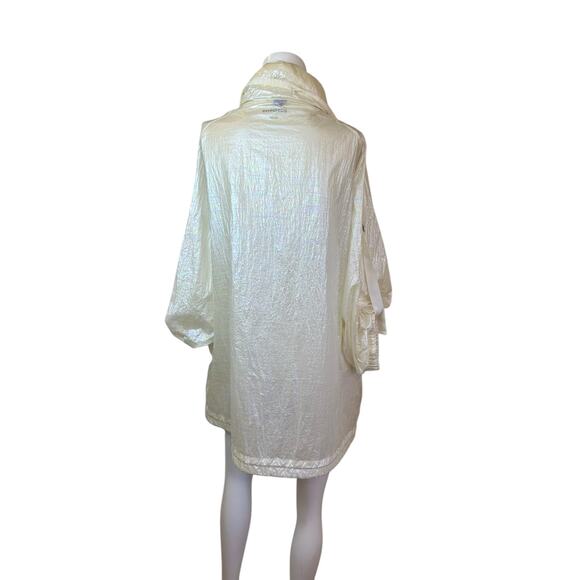 Bosideng Clear Lightweight Rain Jacket with Hood & Adjustable Sleevees sz S - Picture 2 of 13